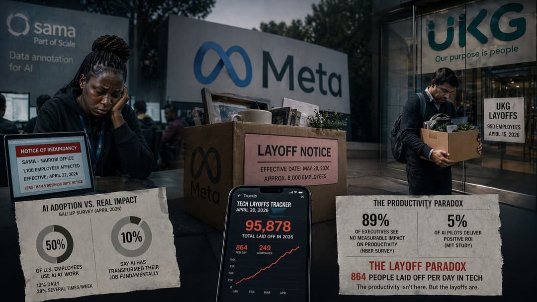 864 despidos al día. Y la productividad sin aparecer.